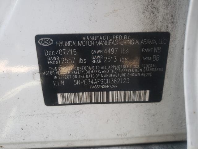 Photo 9 VIN: 5NPE34AF9GH362123 - HYUNDAI SONATA SPO 