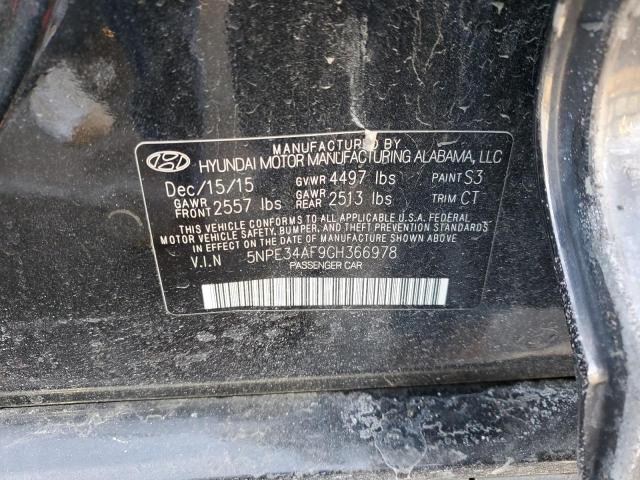 Photo 11 VIN: 5NPE34AF9GH366978 - HYUNDAI SONATA SPO 