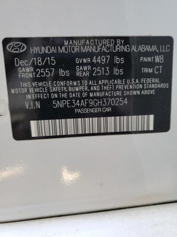 Photo 11 VIN: 5NPE34AF9GH370254 - HYUNDAI SONATA SPO 