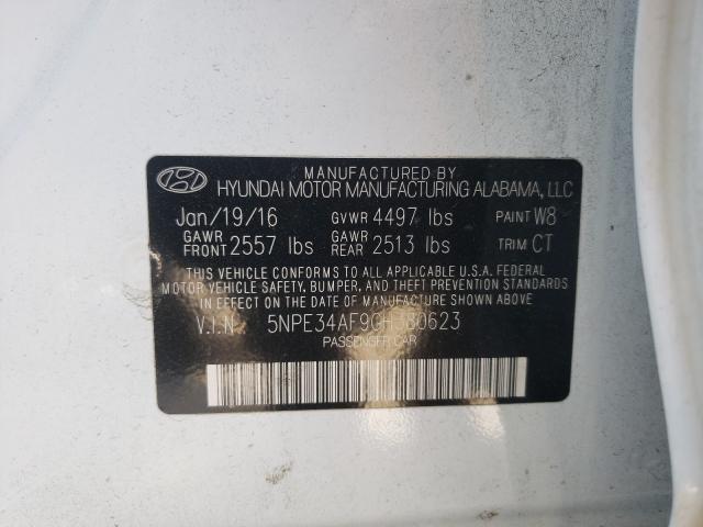 Photo 9 VIN: 5NPE34AF9GH380623 - HYUNDAI SONATA SPO 