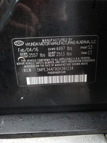 Photo 9 VIN: 5NPE34AF9GH391234 - HYUNDAI SONATA SPO 