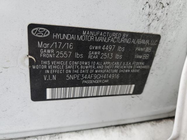 Photo 11 VIN: 5NPE34AF9GH414916 - HYUNDAI SONATA SPO 