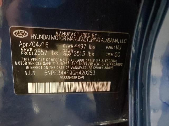 Photo 11 VIN: 5NPE34AF9GH420263 - HYUNDAI SONATA SPO 