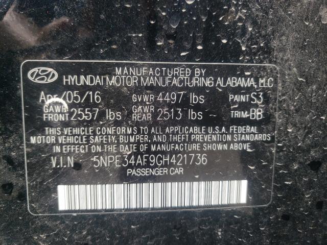 Photo 9 VIN: 5NPE34AF9GH421736 - HYUNDAI SONATA SPO 