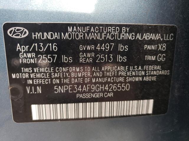 Photo 9 VIN: 5NPE34AF9GH426550 - HYUNDAI SONATA 