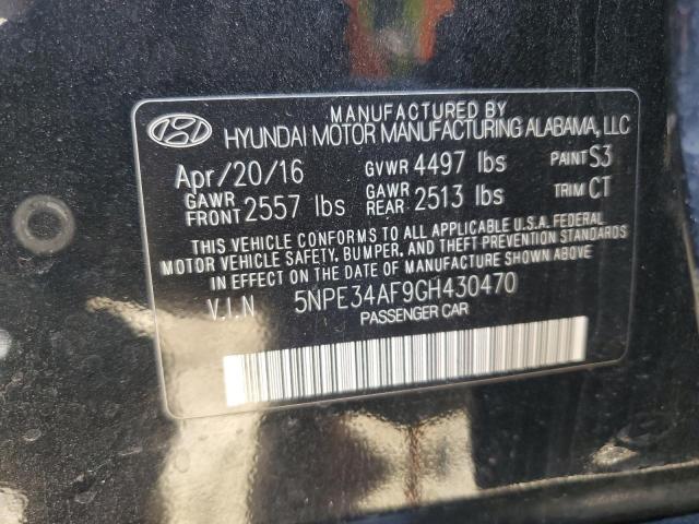 Photo 11 VIN: 5NPE34AF9GH430470 - HYUNDAI SONATA SPO 