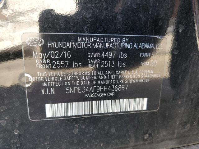 Photo 11 VIN: 5NPE34AF9HH436867 - HYUNDAI SONATA 