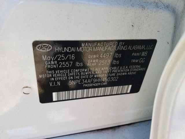 Photo 9 VIN: 5NPE34AF9HH450302 - HYUNDAI SONATA SPO 