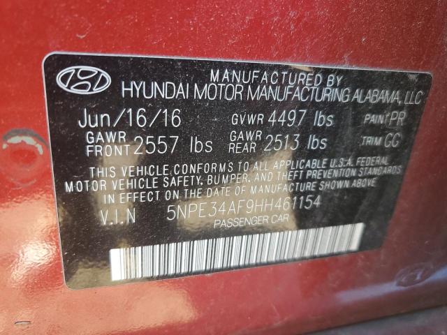 Photo 11 VIN: 5NPE34AF9HH461154 - HYUNDAI SONATA 