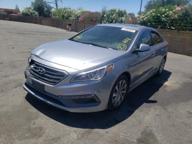 Photo 1 VIN: 5NPE34AF9HH476186 - HYUNDAI SONATA SPO 