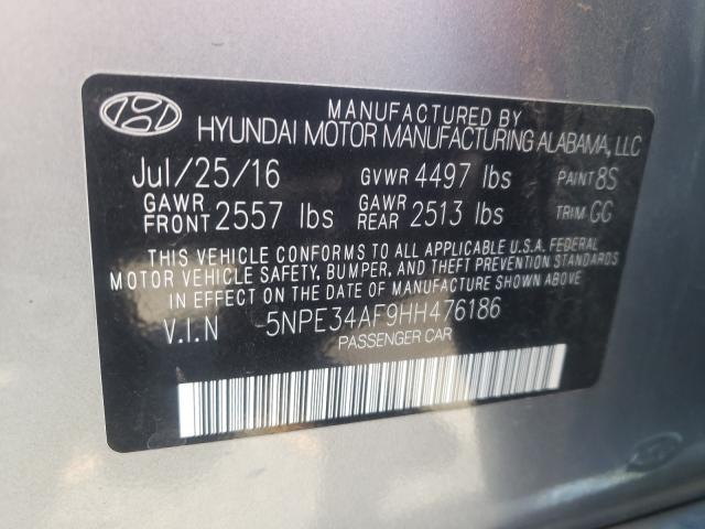 Photo 9 VIN: 5NPE34AF9HH476186 - HYUNDAI SONATA SPO 