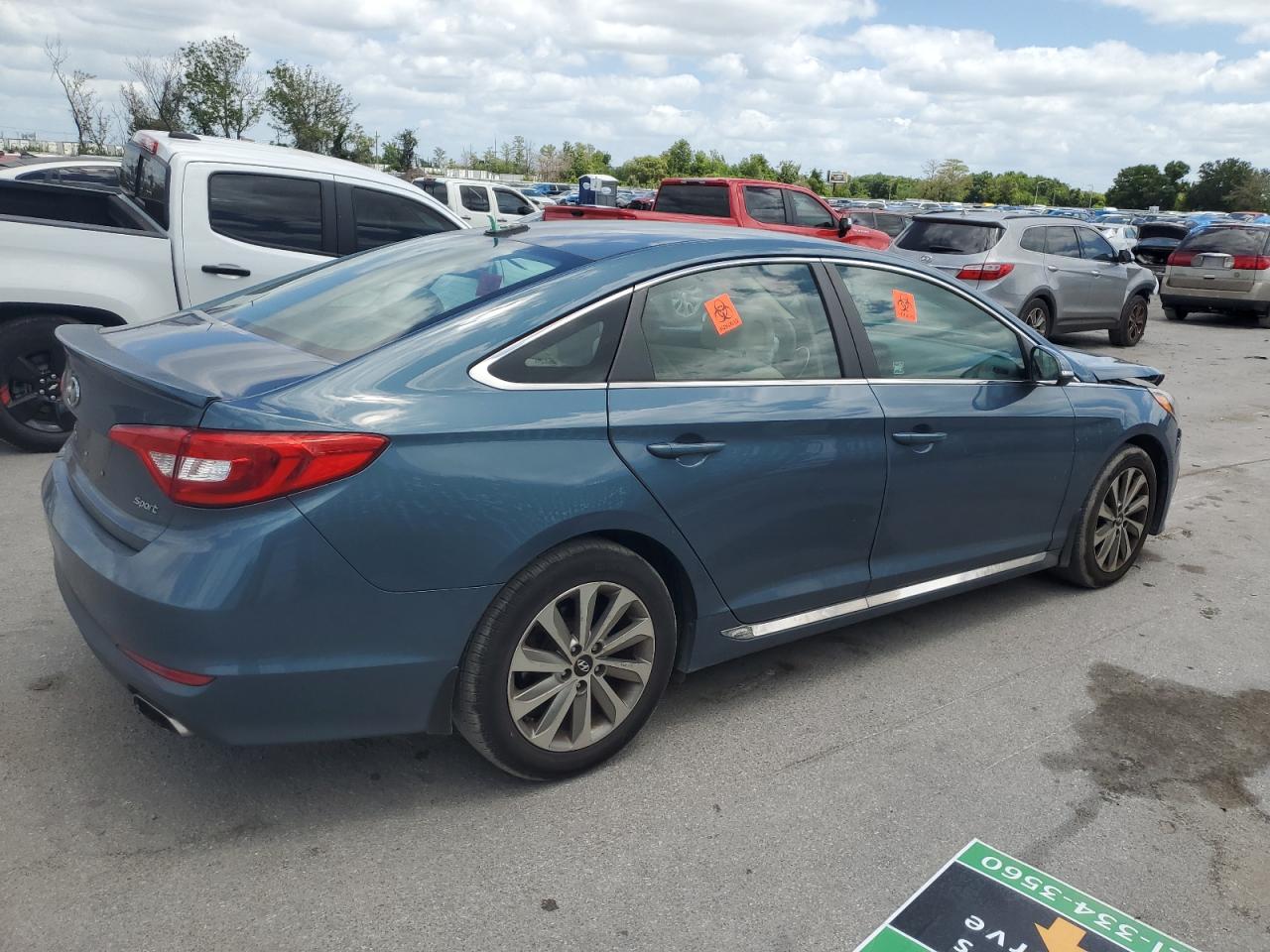 Photo 2 VIN: 5NPE34AF9HH477449 - HYUNDAI SONATA 