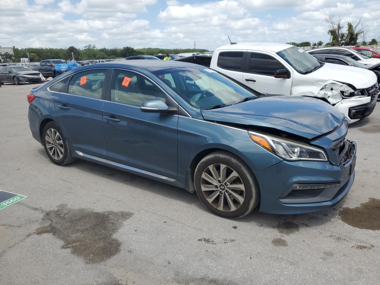 Photo 3 VIN: 5NPE34AF9HH477449 - HYUNDAI SONATA 