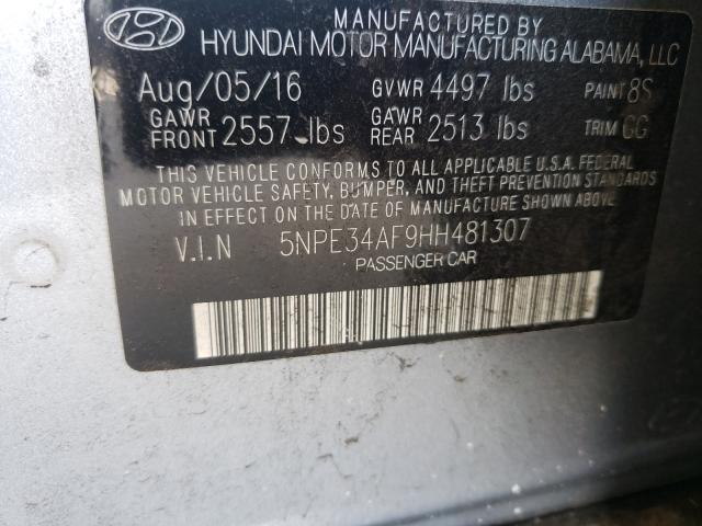 Photo 9 VIN: 5NPE34AF9HH481307 - HYUNDAI SONATA SPO 