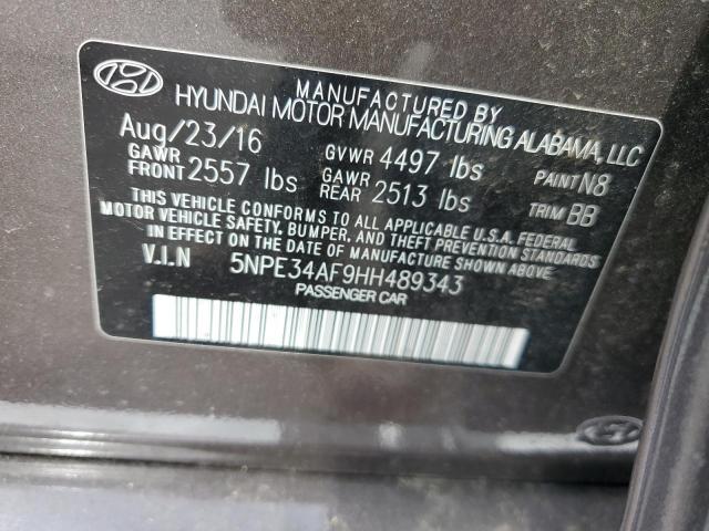 Photo 11 VIN: 5NPE34AF9HH489343 - HYUNDAI SONATA 