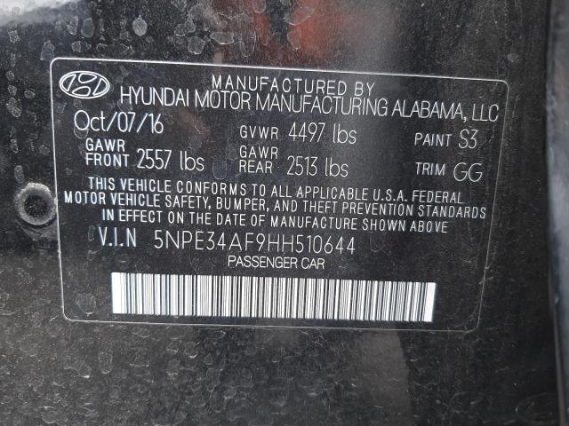 Photo 9 VIN: 5NPE34AF9HH510644 - HYUNDAI SONATA SPO 