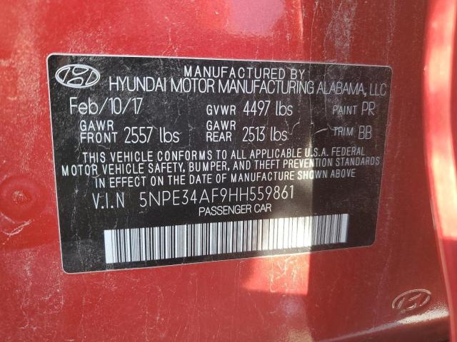 Photo 11 VIN: 5NPE34AF9HH559861 - HYUNDAI SONATA SPO 