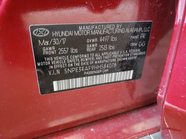 Photo 9 VIN: 5NPE34AF9HH584078 - HYUNDAI SONATA SPO 