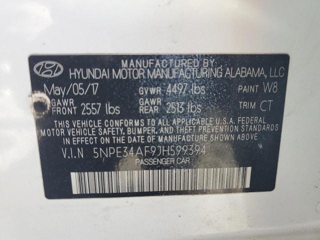 Photo 11 VIN: 5NPE34AF9JH599394 - HYUNDAI SONATA SPO 