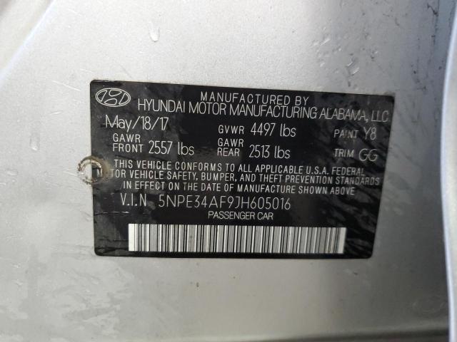 Photo 11 VIN: 5NPE34AF9JH605016 - HYUNDAI SONATA SPO 