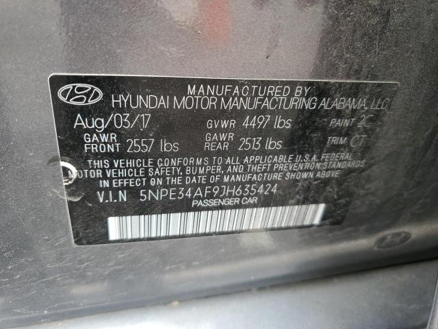 Photo 11 VIN: 5NPE34AF9JH635424 - HYUNDAI SONATA 