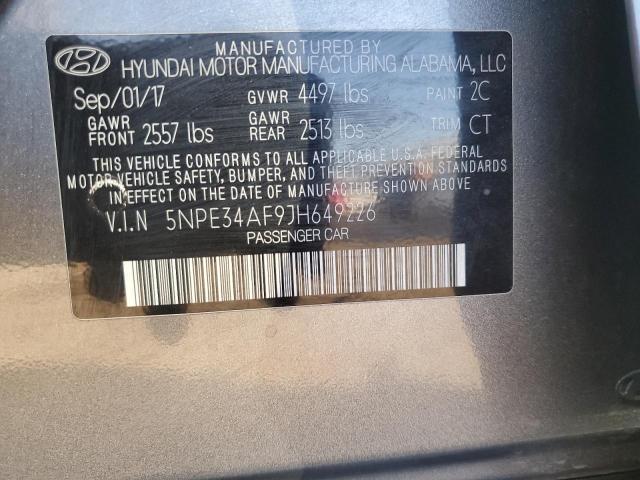 Photo 11 VIN: 5NPE34AF9JH649226 - HYUNDAI SONATA 