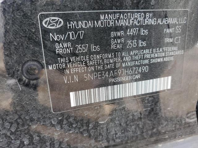 Photo 12 VIN: 5NPE34AF9JH672490 - HYUNDAI SONATA SPO 