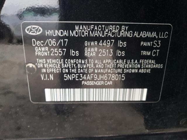 Photo 9 VIN: 5NPE34AF9JH678015 - HYUNDAI SONATA SPO 