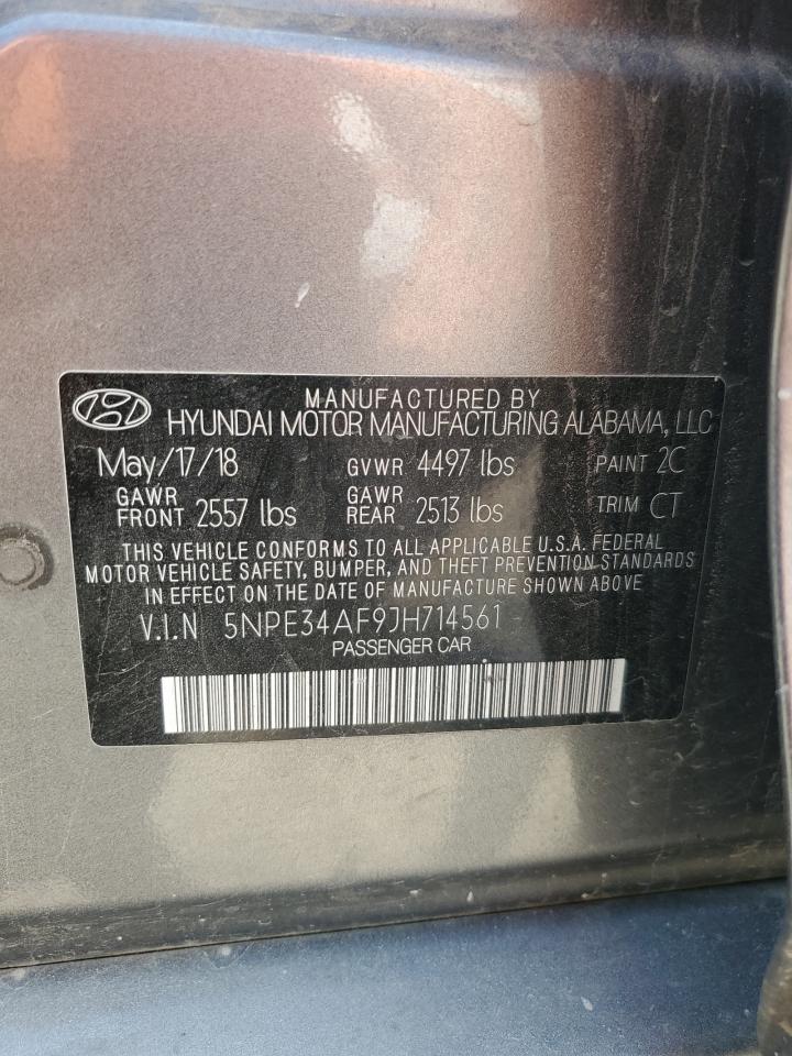 Photo 12 VIN: 5NPE34AF9JH714561 - HYUNDAI SONATA 