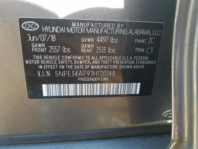 Photo 9 VIN: 5NPE34AF9JH720148 - HYUNDAI SONATA SPO 