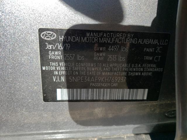 Photo 9 VIN: 5NPE34AF9KH769237 - HYUNDAI SONATA 