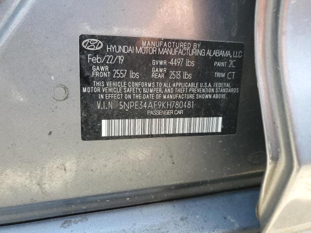 Photo 11 VIN: 5NPE34AF9KH780481 - HYUNDAI SONATA LIM 