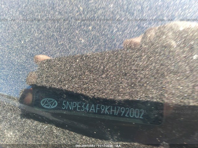 Photo 8 VIN: 5NPE34AF9KH792002 - HYUNDAI SONATA 