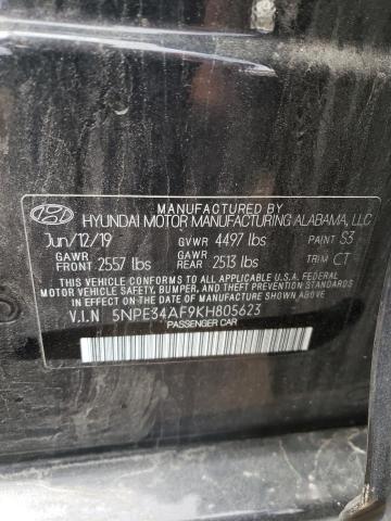 Photo 11 VIN: 5NPE34AF9KH805623 - HYUNDAI SONATA 