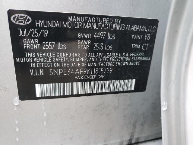 Photo 11 VIN: 5NPE34AF9KH815729 - HYUNDAI SONATA LIM 