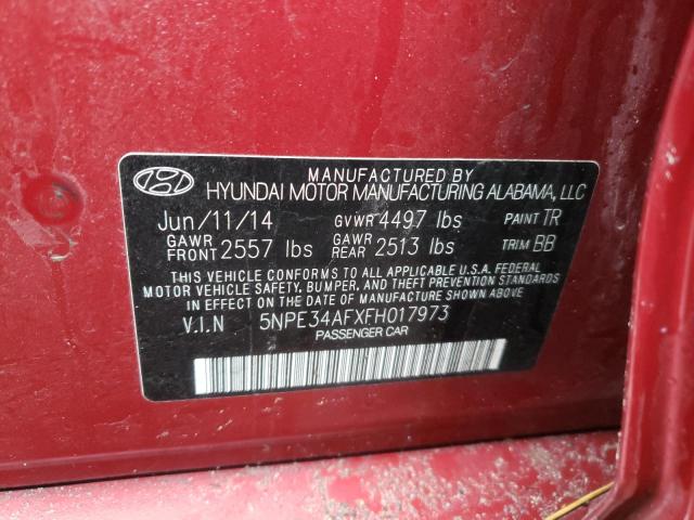 Photo 11 VIN: 5NPE34AFXFH017973 - HYUNDAI SONATA SPO 