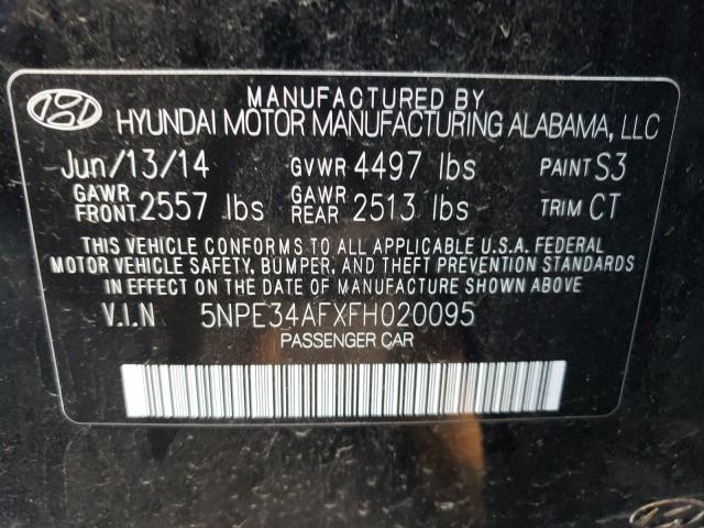 Photo 9 VIN: 5NPE34AFXFH020095 - HYUNDAI SONATA SPO 