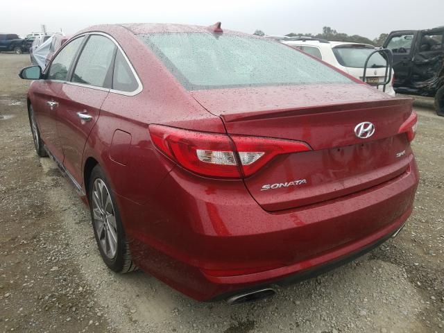 Photo 2 VIN: 5NPE34AFXFH045689 - HYUNDAI SONATA SPO 