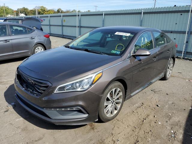 Photo 1 VIN: 5NPE34AFXFH061567 - HYUNDAI SONATA SPO 