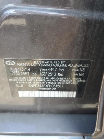 Photo 9 VIN: 5NPE34AFXFH061567 - HYUNDAI SONATA SPO 