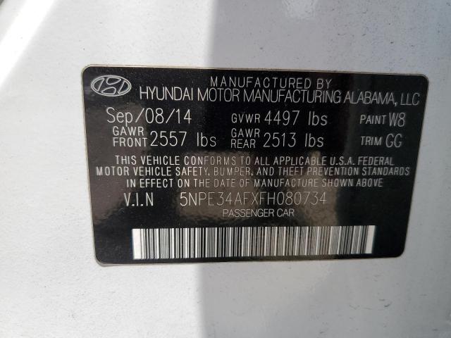 Photo 9 VIN: 5NPE34AFXFH080734 - HYUNDAI SONATA SPO 