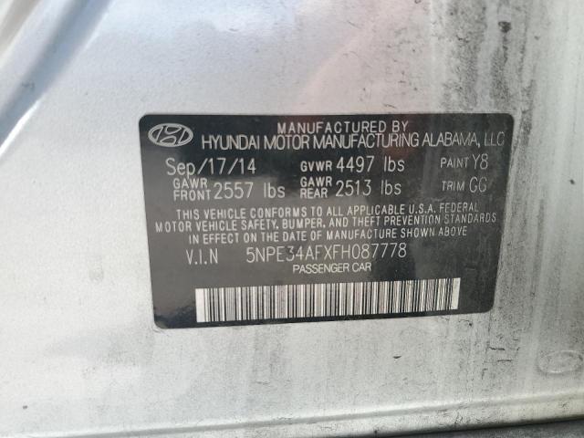 Photo 12 VIN: 5NPE34AFXFH087778 - HYUNDAI SONATA SPO 