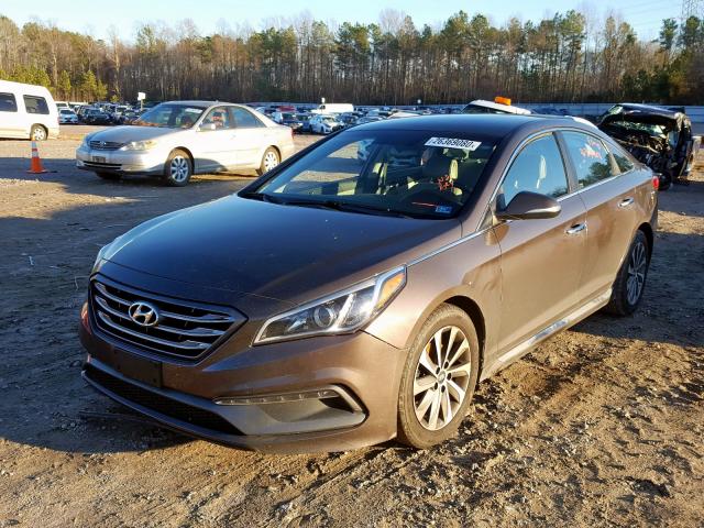 Photo 1 VIN: 5NPE34AFXFH090325 - HYUNDAI SONATA SPO 