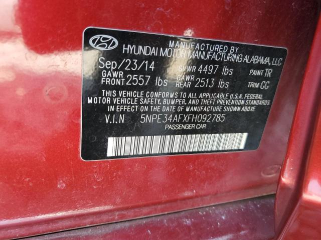 Photo 11 VIN: 5NPE34AFXFH092785 - HYUNDAI SONATA SPO 