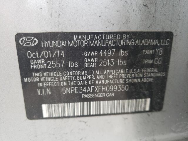 Photo 12 VIN: 5NPE34AFXFH099350 - HYUNDAI SONATA SPO 