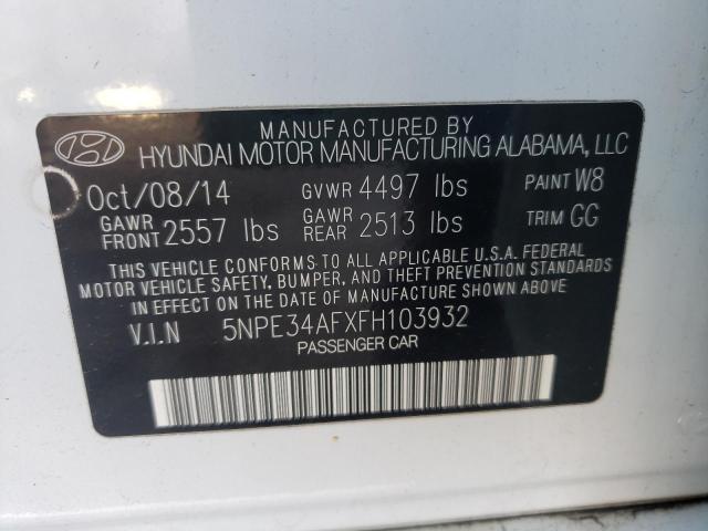 Photo 11 VIN: 5NPE34AFXFH103932 - HYUNDAI SONATA SPO 