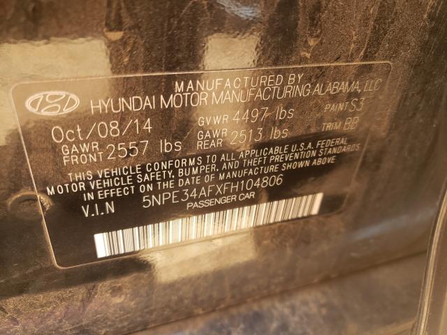 Photo 9 VIN: 5NPE34AFXFH104806 - HYUNDAI SONATA SPO 