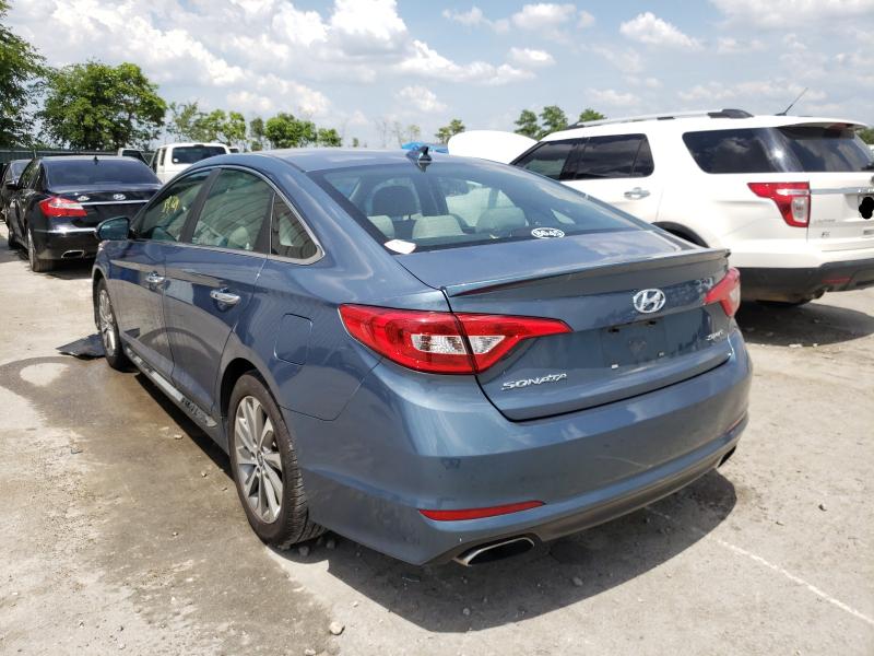 Photo 2 VIN: 5NPE34AFXFH105857 - HYUNDAI SONATA 