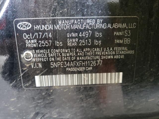 Photo 9 VIN: 5NPE34AFXFH112677 - HYUNDAI SONATA SPO 