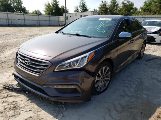 Photo 1 VIN: 5NPE34AFXFH118849 - HYUNDAI SONATA SPO 